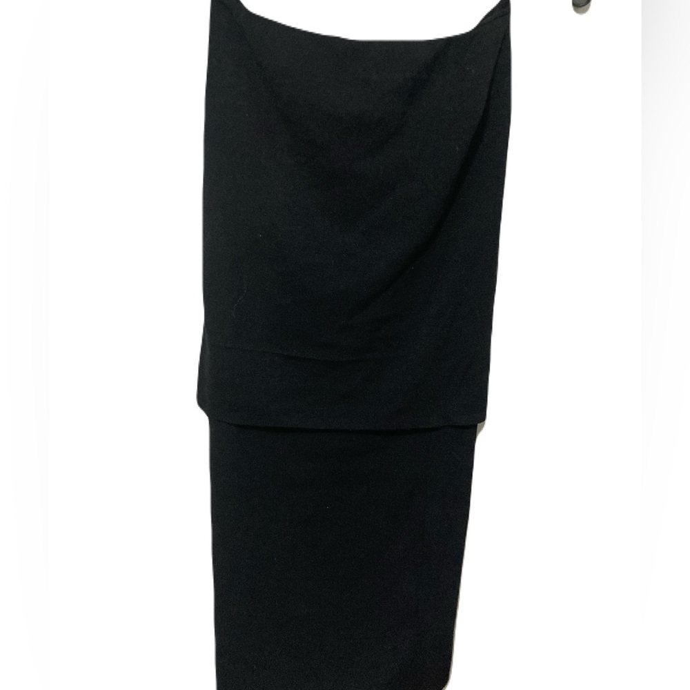 Zara Classic Black Midi Dress